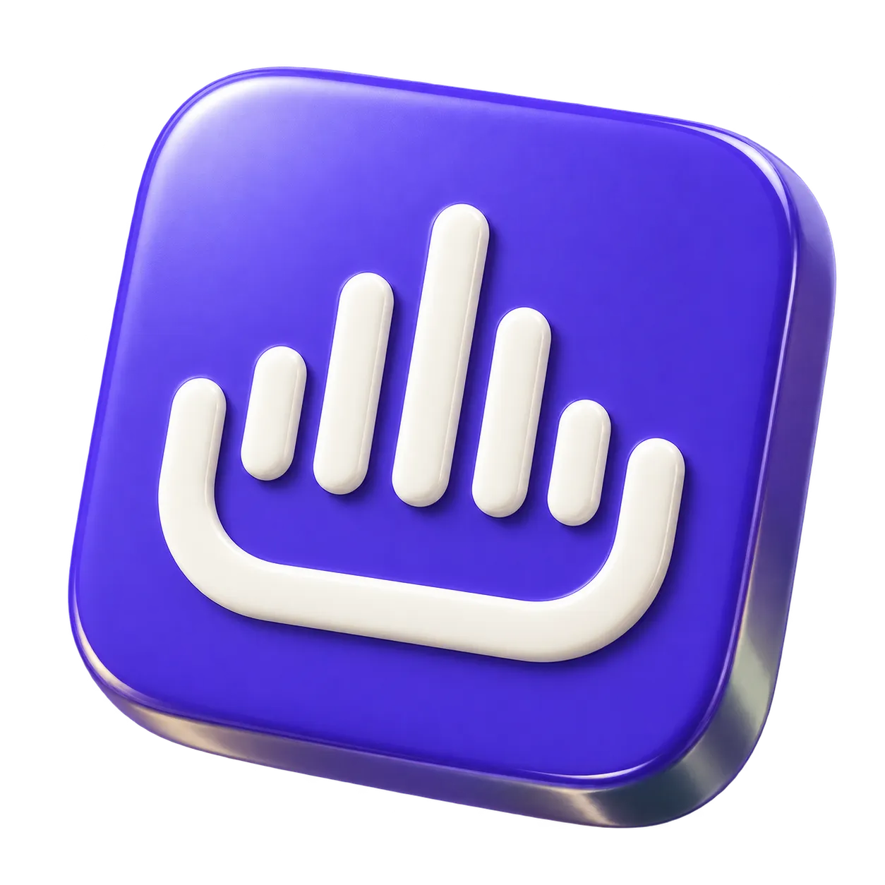 Violet enamel PocketSay pocket and voice mark